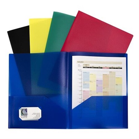 C-Line Products C-Line Products CLI32950 Two-Pocket Heavyweight Poly Portfolio Folder CLI32950
